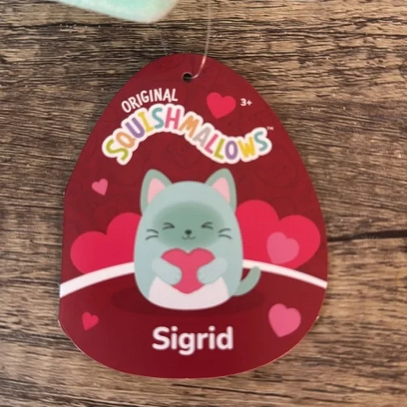 Squishmallow SIGRID the Siamese Cat | Valentine 2025 | NWT - Picture 3 of 3